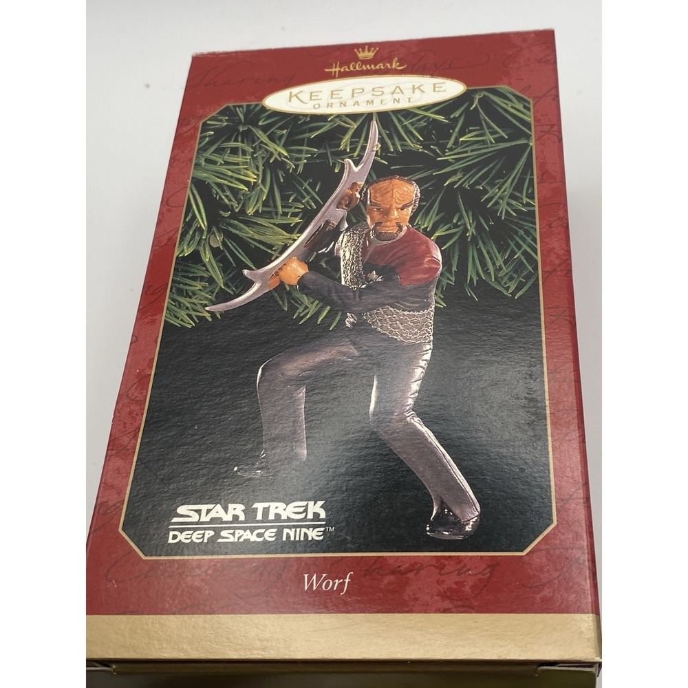 Hallmark Worf Star Trek Deep Space Nine Christmas Ornament 1999
